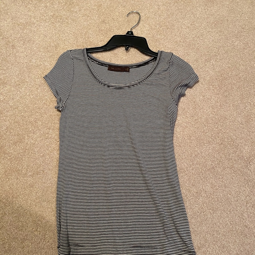 The limited medium black and white stripes